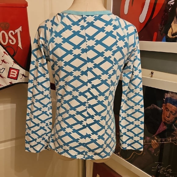 Custo Barcelona Blue Graphic Long Sleeve Tee - Picture 4 of 5